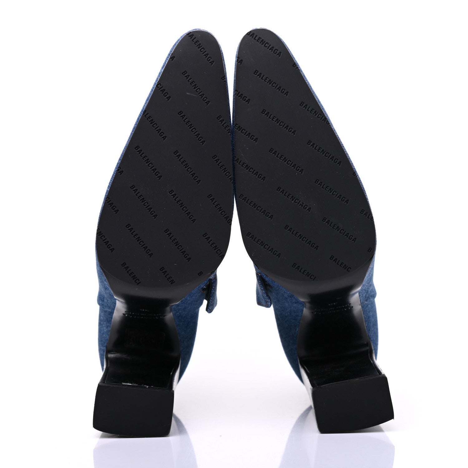 Balenciaga Denim Ankle Boots 38 Blue 5 of 10