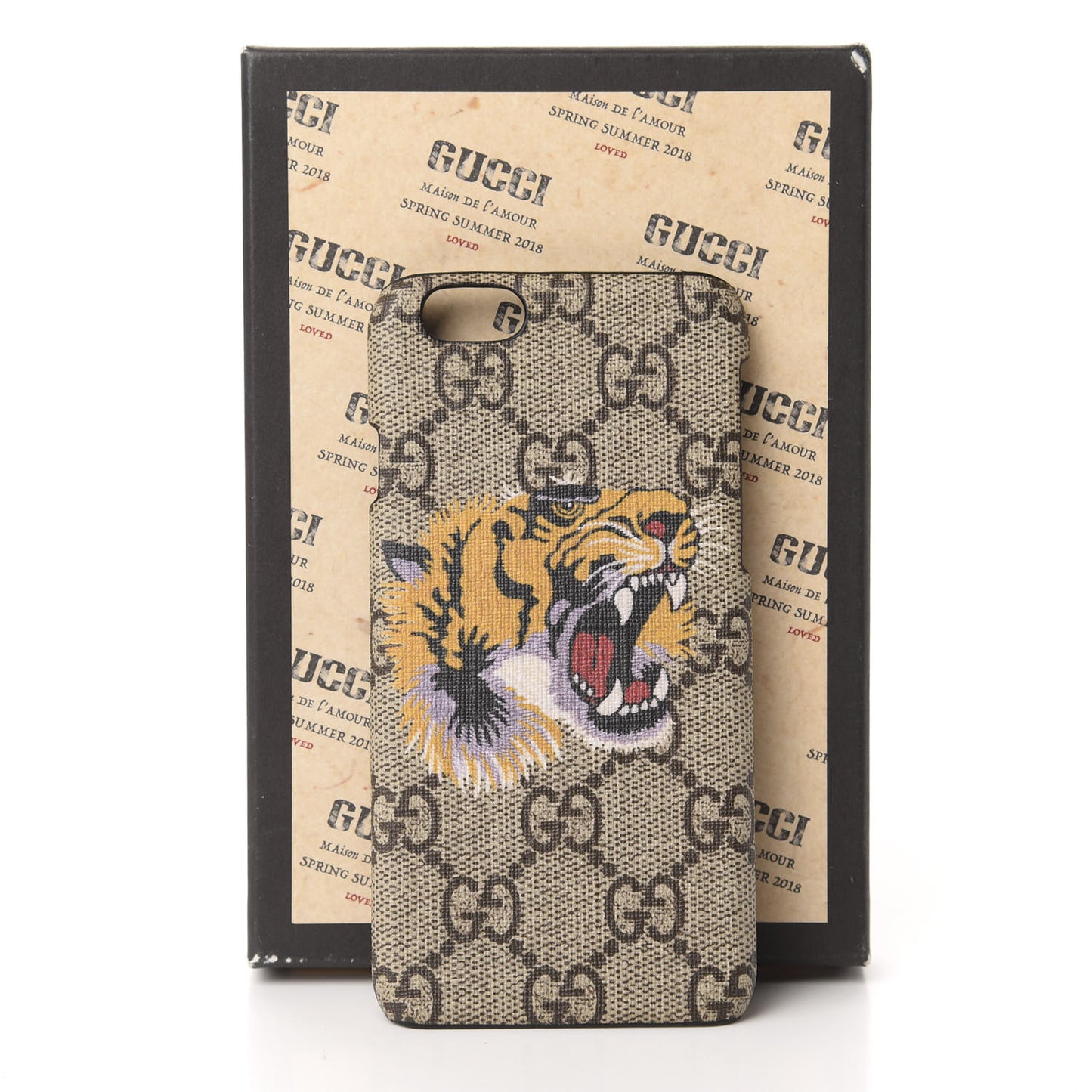 GG Supreme Monogram Tiger Print iPhone 6 Case
