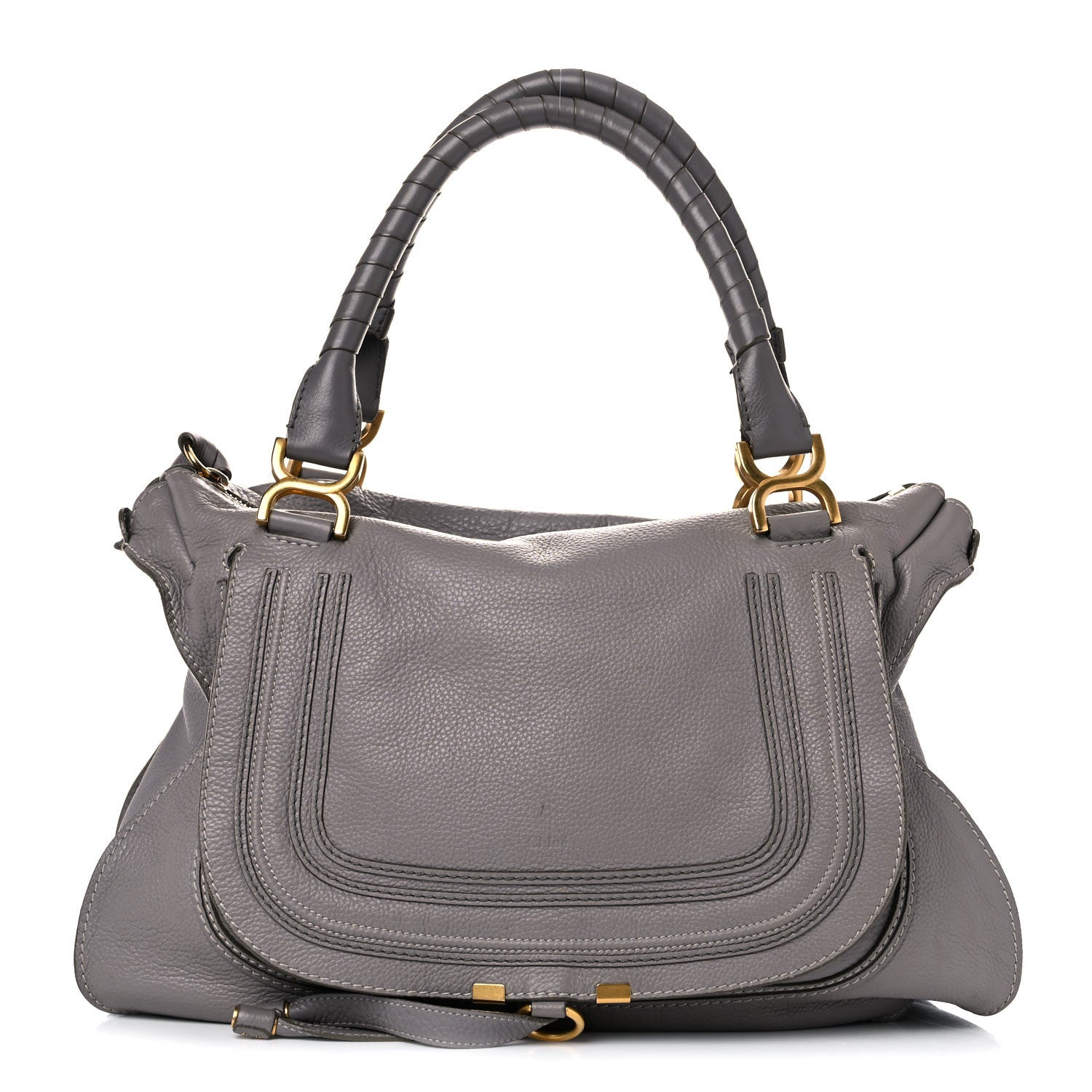 Chloe Calfskin Large Marcie Satchel Cashmere Grey 1 of 22