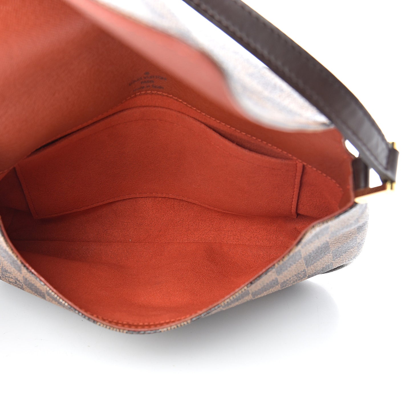 Damier Ebene Musette Tango Long Strap