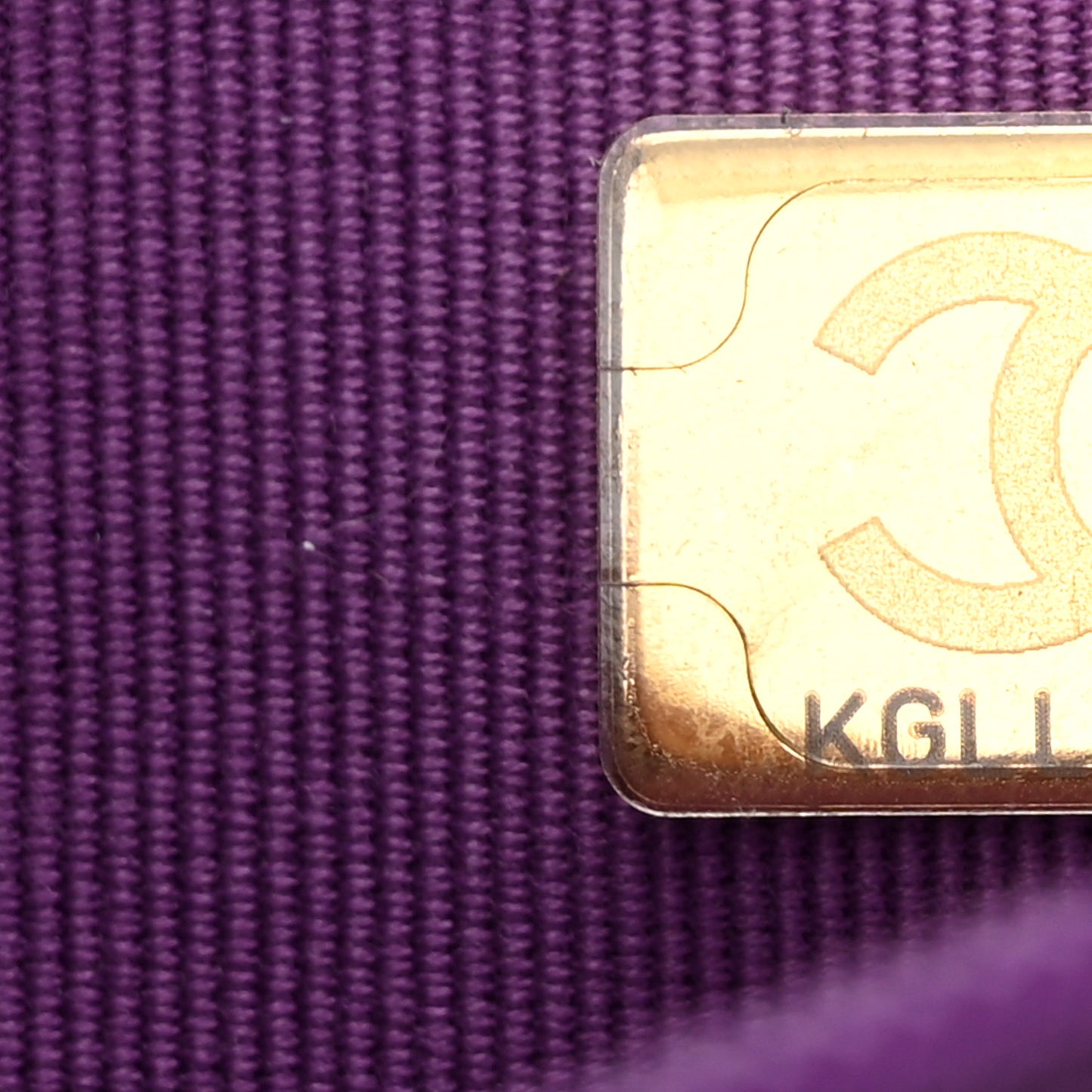 Lambskin Quilted Wallet On Chain WOC Purple