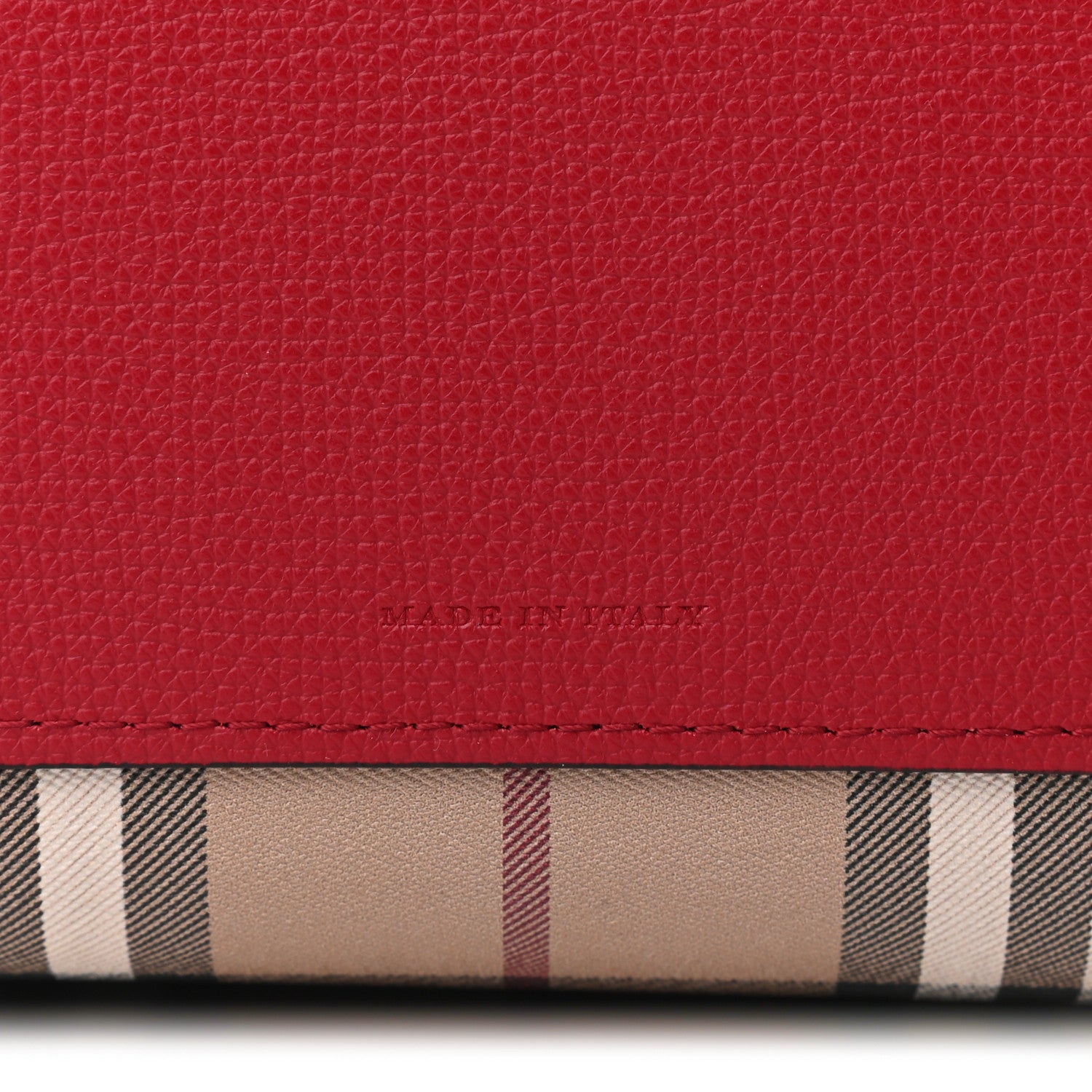 Burberry Haymarket Check Medium Reversible Tote Red 12 of 18