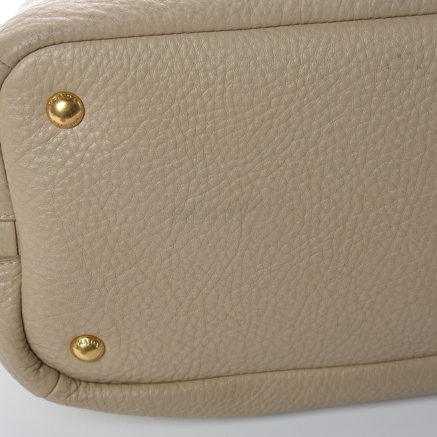 Prada Vitello Daino Side Zip Tote Sabbia 14 of 17