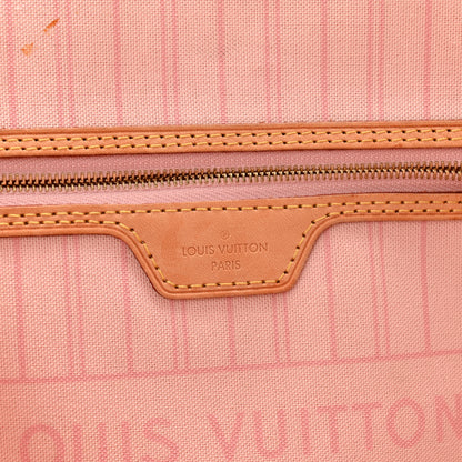 Louis Vuitton Damier Azur Neo Neverfull MM Rose Ballerine 7 of 13