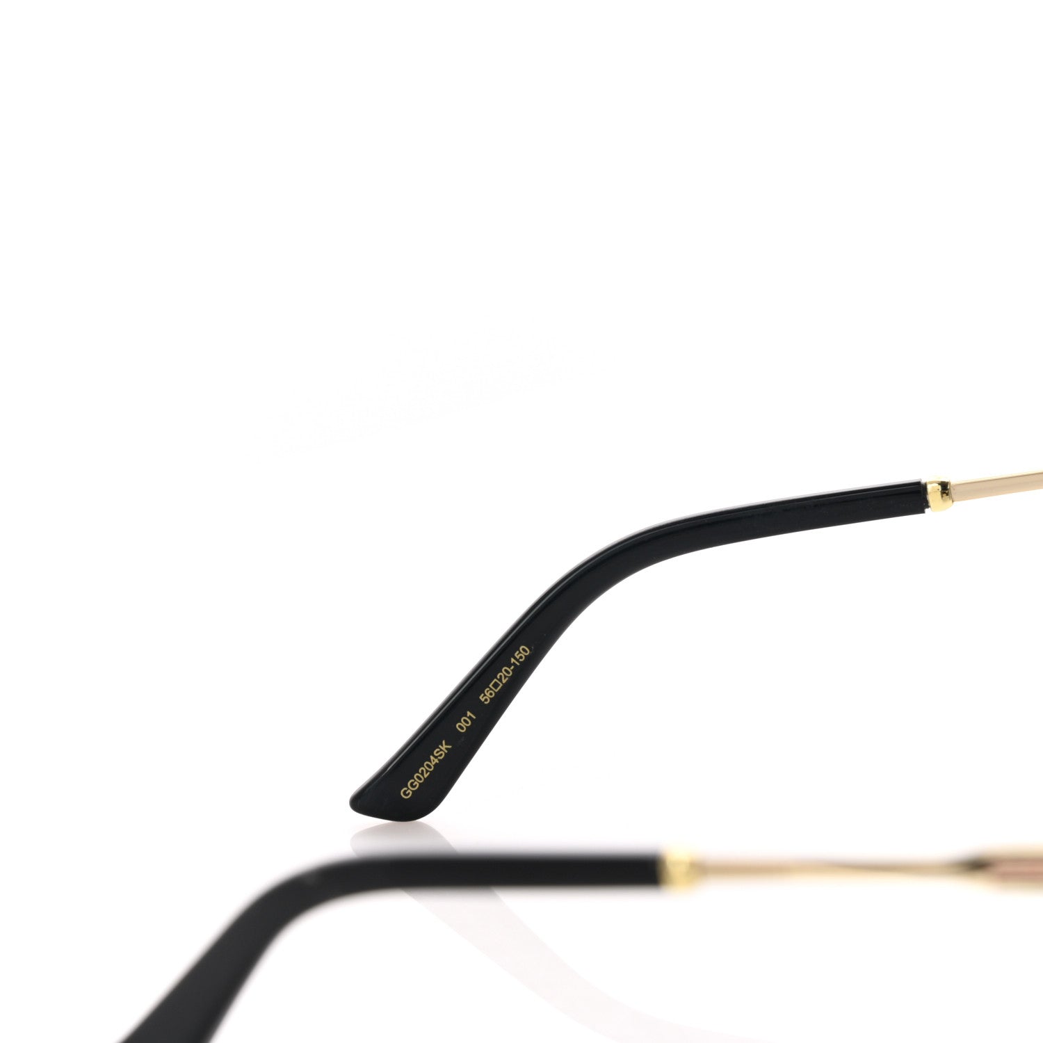 Gucci Acetate Web Sunglasses GG0204SK Black 6 of 7