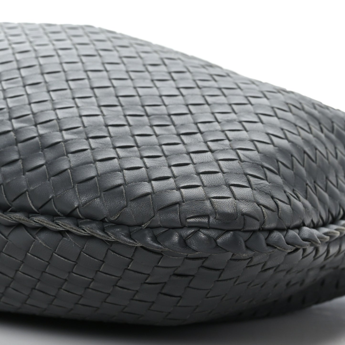Nappa Intrecciato Large Veneta Hobo Grey