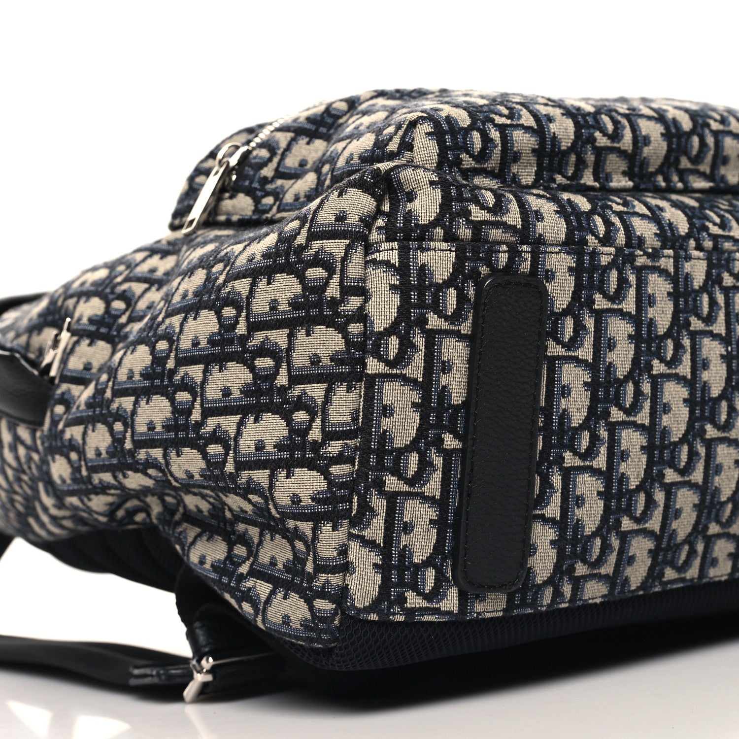 Christian Dior Oblique Calfskin Rider Backpack Beige Black 8 of 10