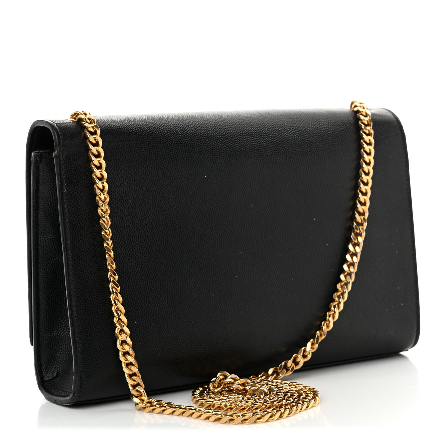 Grain De Poudre Medium Classic Monogram Kate Satchel Black