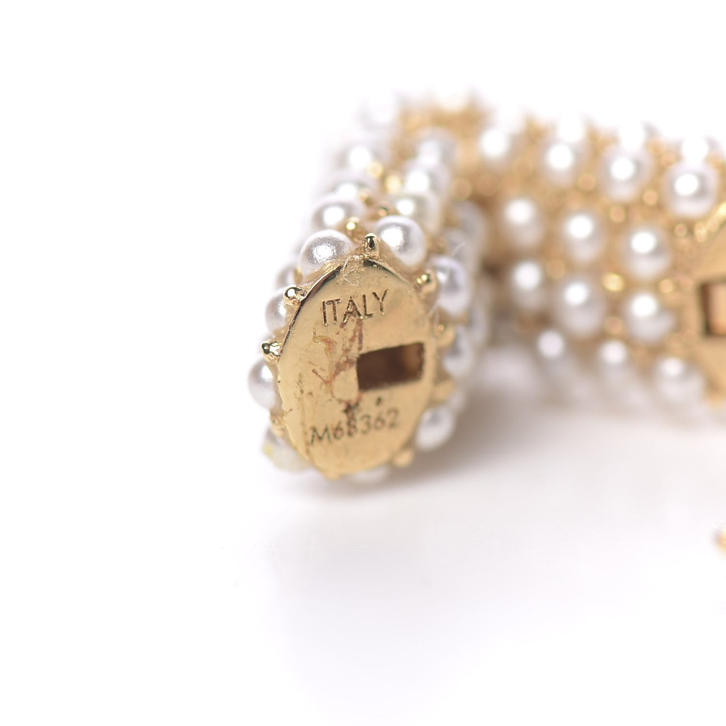 Brass Essential V Hoop Earrings Gold