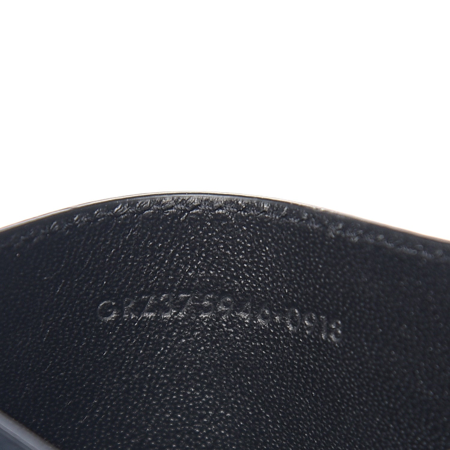 Saint Laurent Calfskin Pineapple Skull Print Card Case Black 6 of 7