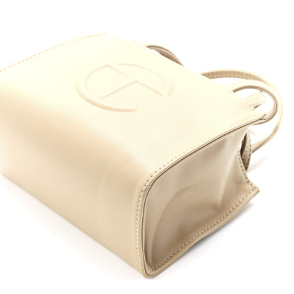 Telfar Vegan Leather Small Shopping Bag Cream 11 of 11