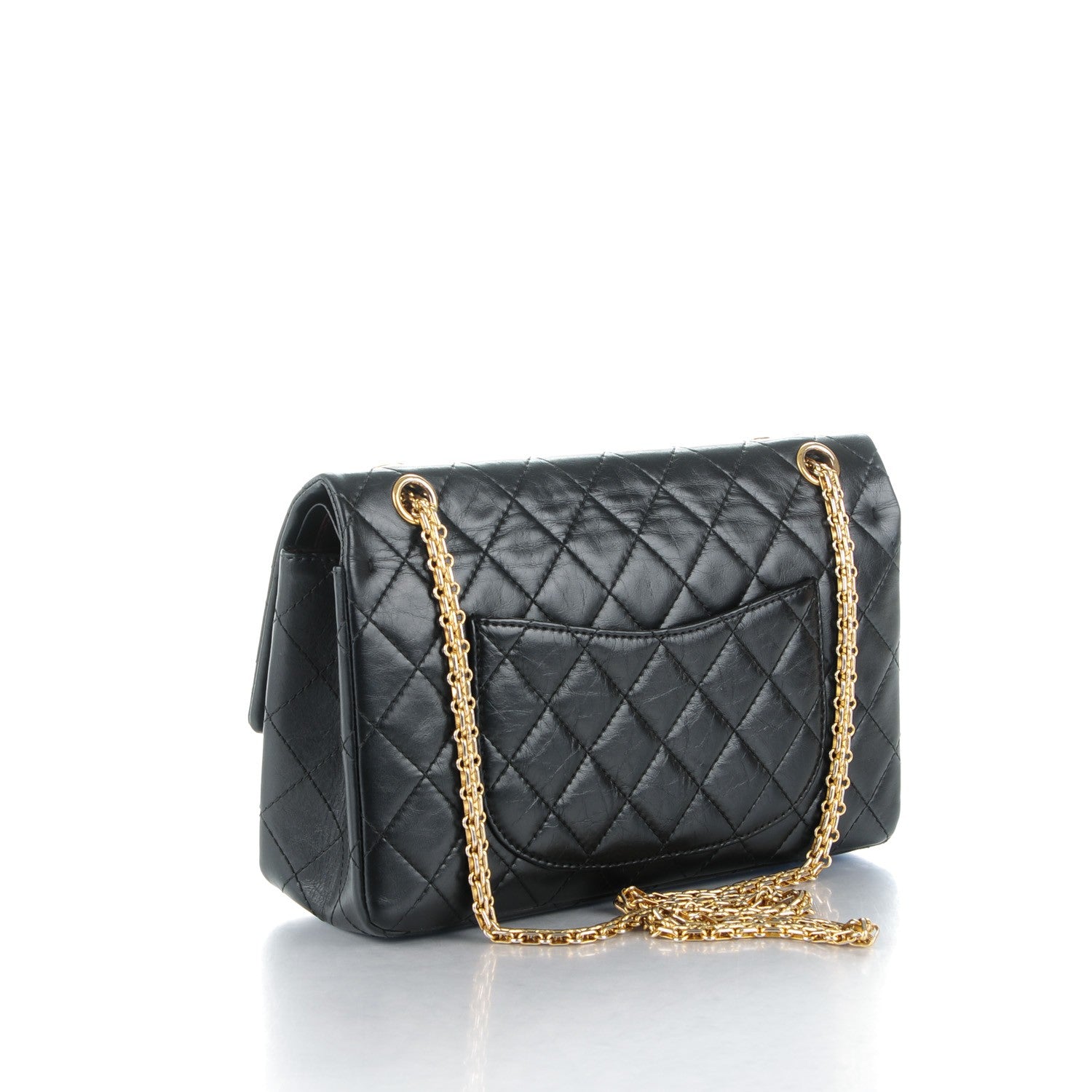 Chanel Aged Calfskin Quilted 2.55 Reissue 226 Flap Black 3 of 8