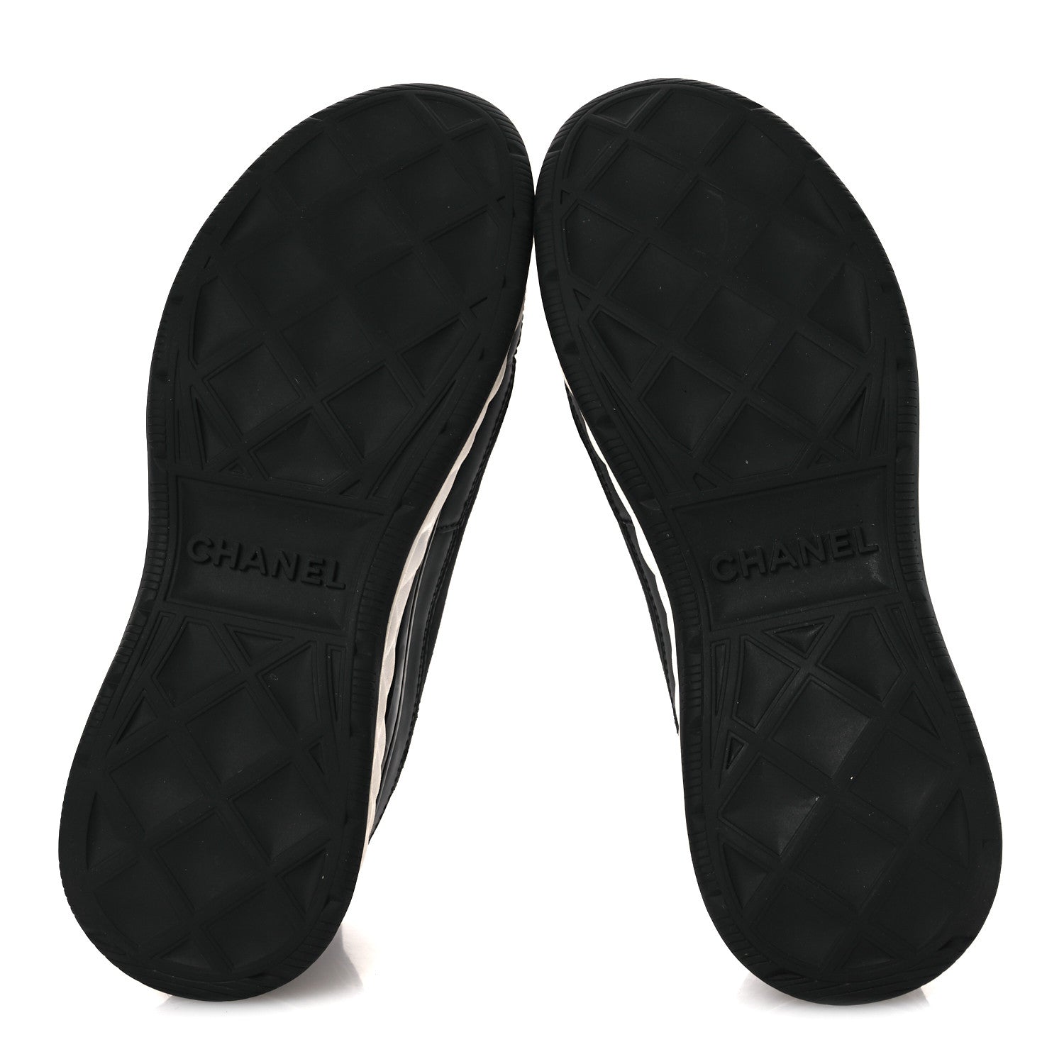 Chanel Velvet Calfskin Mixed Fibers CC Sneakers 38.5 Black 7 of 15