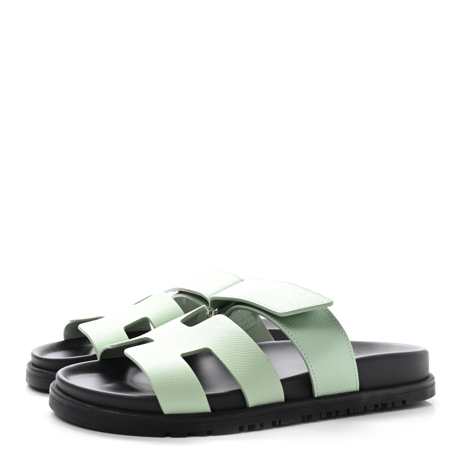 Hermes Epsom Womens Chypre Sandals 35.5 Vert Jade 4 of 10