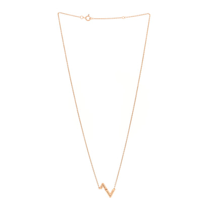 Louis Vuitton 18K Yellow Gold LV Volt Upside Down Pendant Necklace 3 of 6