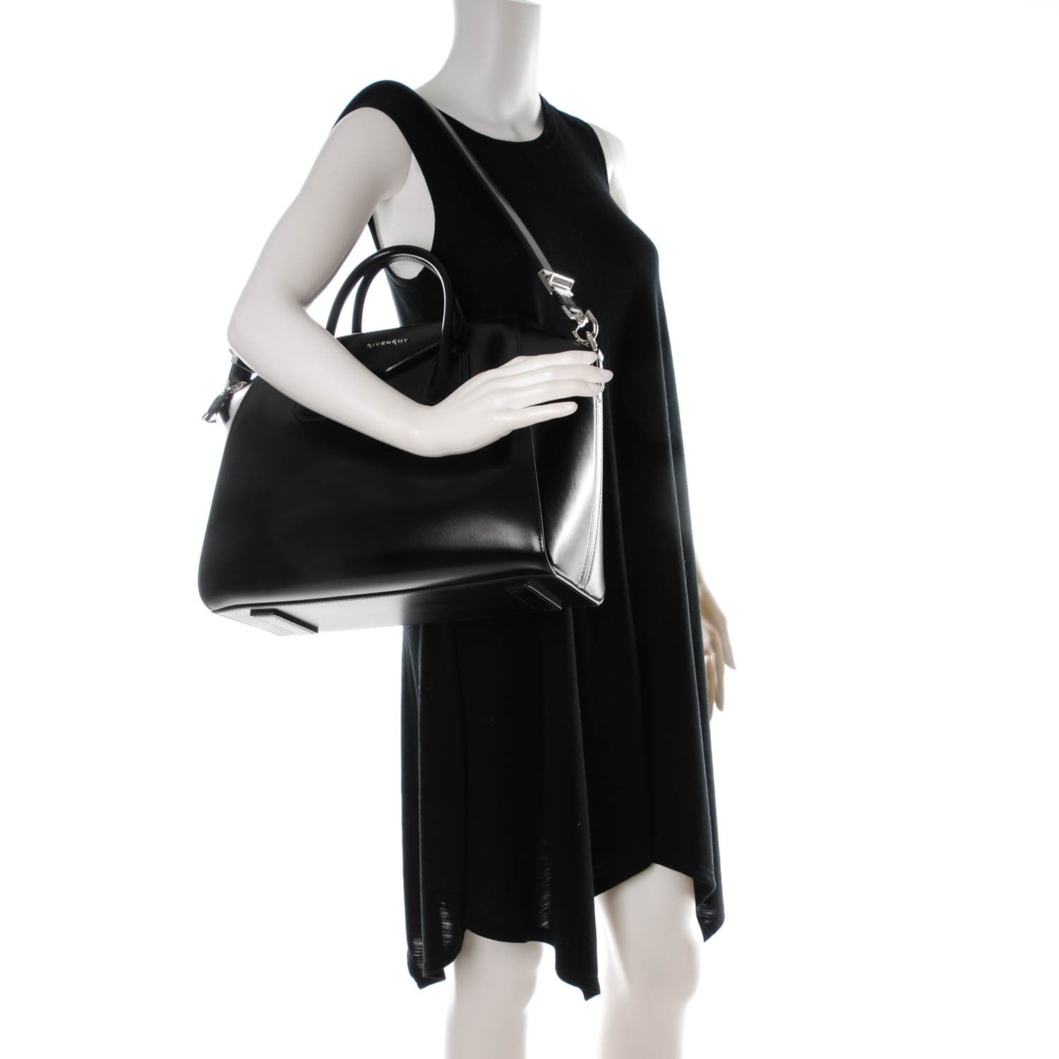 Givenchy Shiny Lord Calfskin Medium Antigona Black 2 of 7