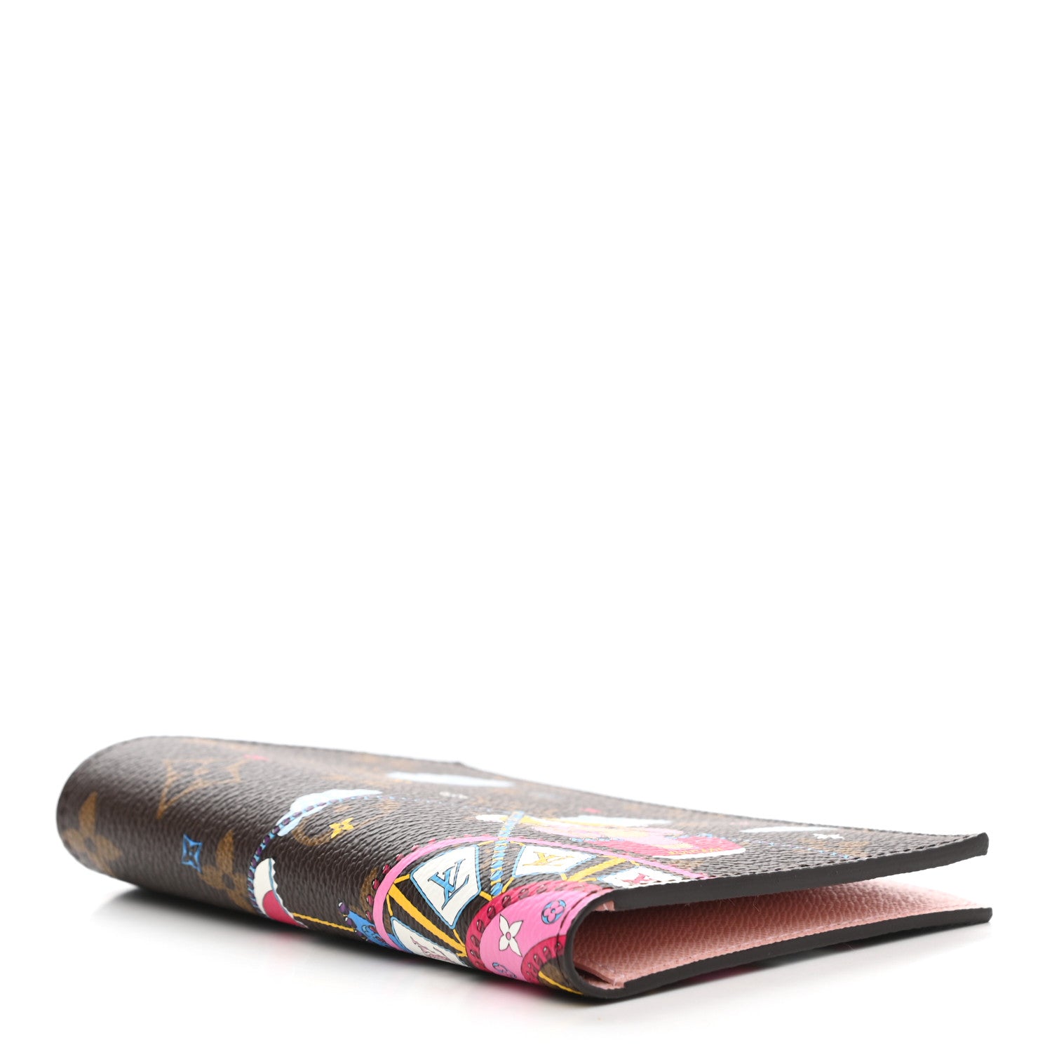 Louis Vuitton Monogram 2020 Christmas Animation Big Wheel Passport Cover Rose Ballerine 3 of 6