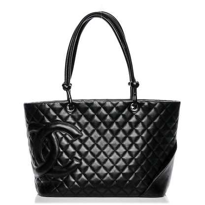Chanel Calfskin Quilted Large Cambon Tote Black 1 of 7