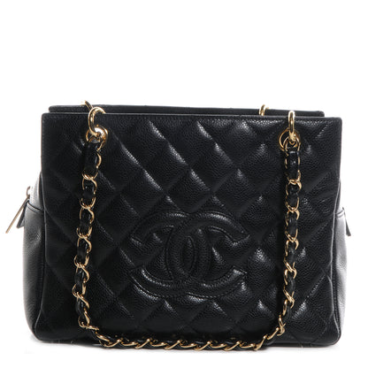 Chanel Caviar Quilted Petit Timeless Tote PTT Black 1 of 7