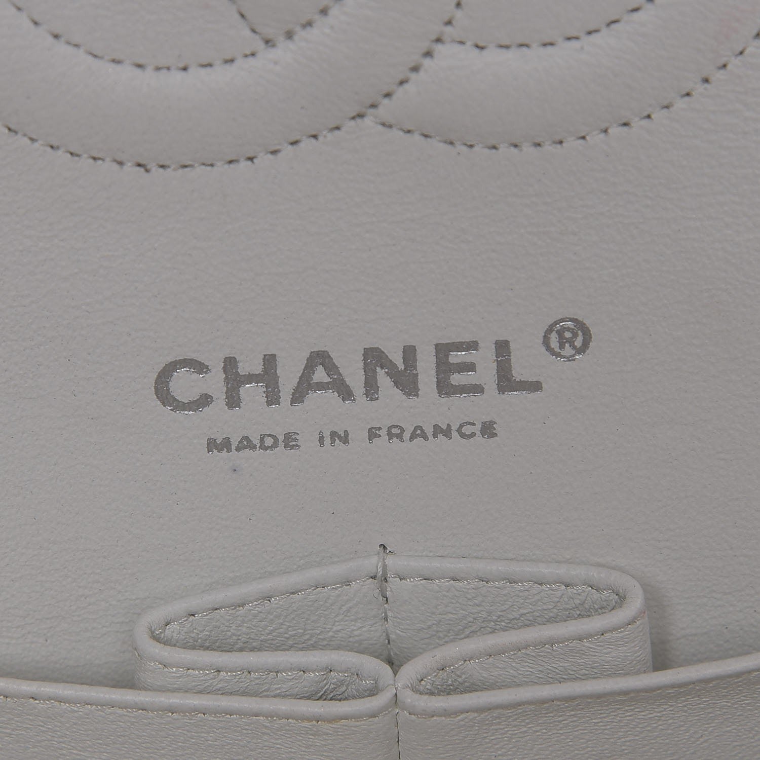 Chanel Caviar Quilted Medium Double Flap White 8 of 10