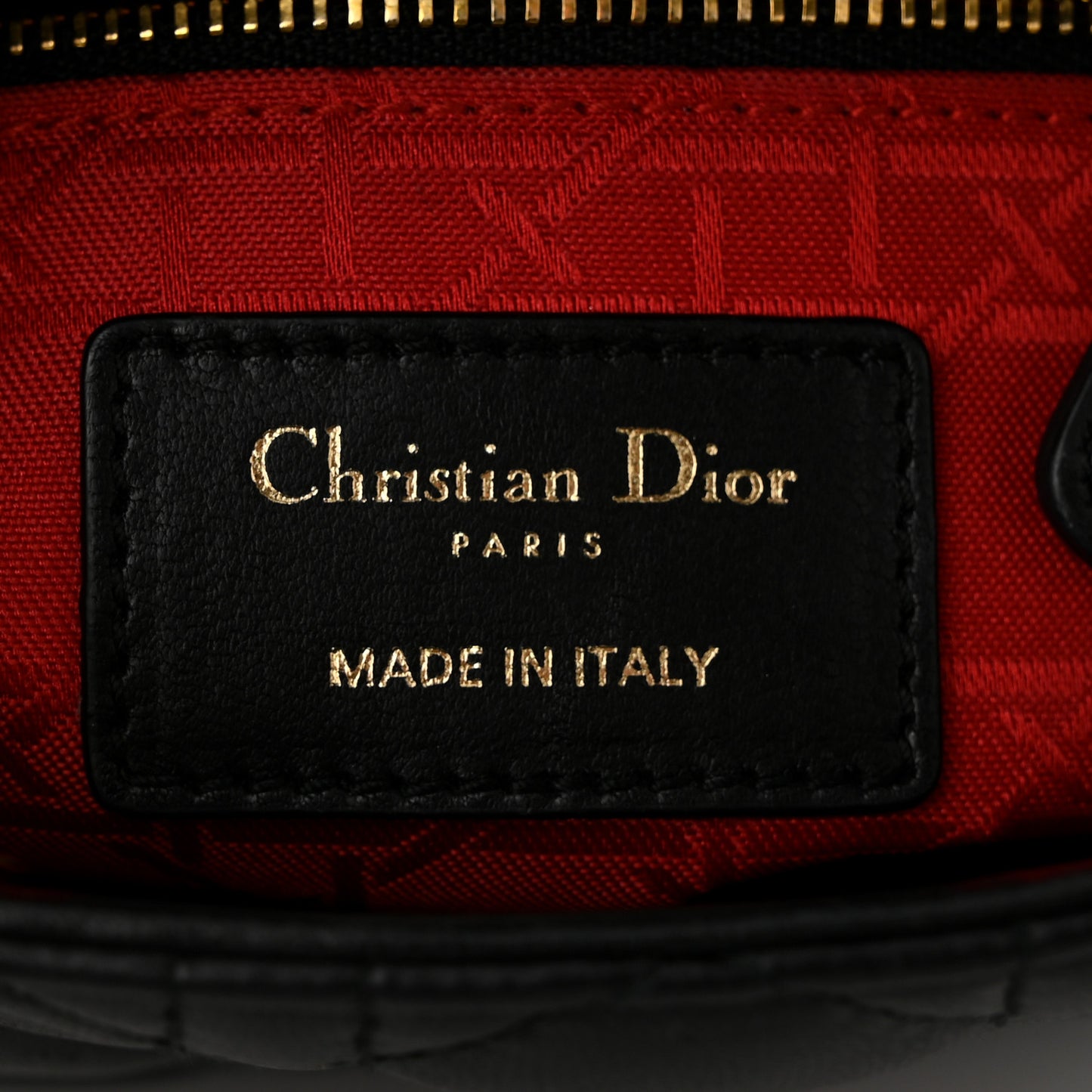 Lambskin Cannage Mini Lady Dior Black