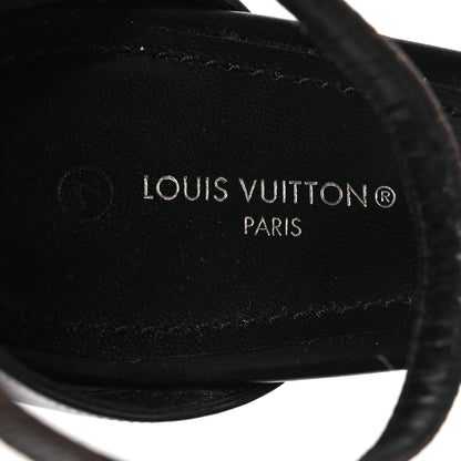 Louis Vuitton Monogram Afterglow Platform Sandals 40 Black 8 of 12