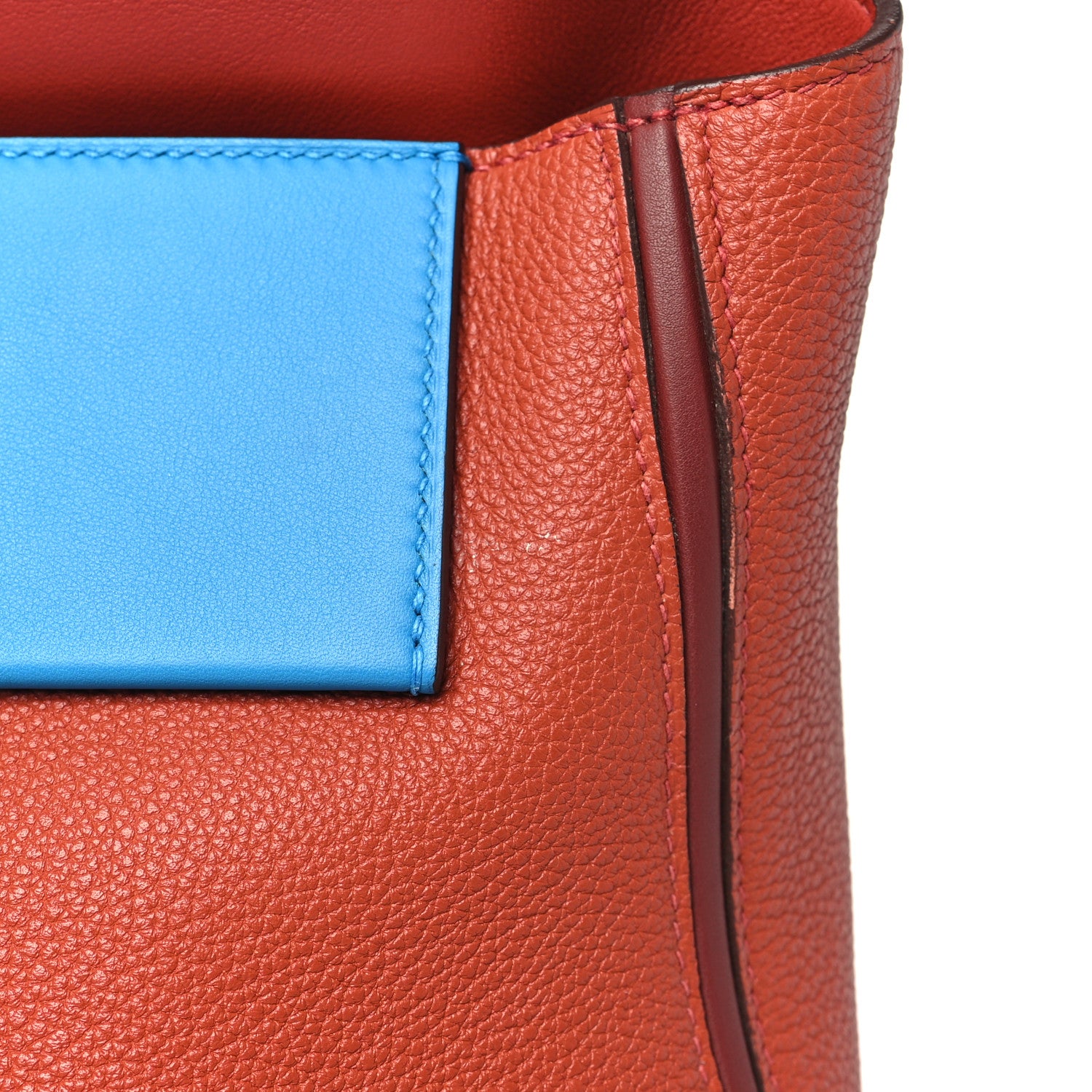 Hermes Evercolor Swift 24/24 29 Brique Rouge H Rouge Piment Bleu Frida 11 of 11