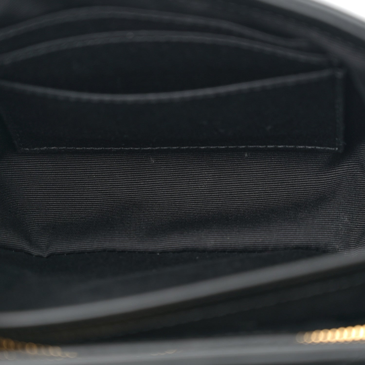 Saint Laurent Calfskin Y Quilted Monogram Toy Loulou Crossbody Bag Black 5 of 11