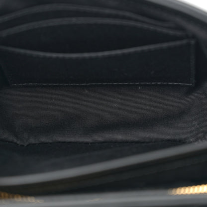 Saint Laurent Calfskin Y Quilted Monogram Toy Loulou Crossbody Bag Black 5 of 11