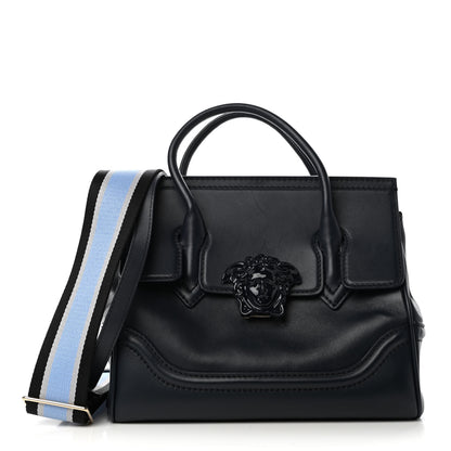 Versace Vitello Medium Palazzo Empire Bag Deep Blue 1 of 8
