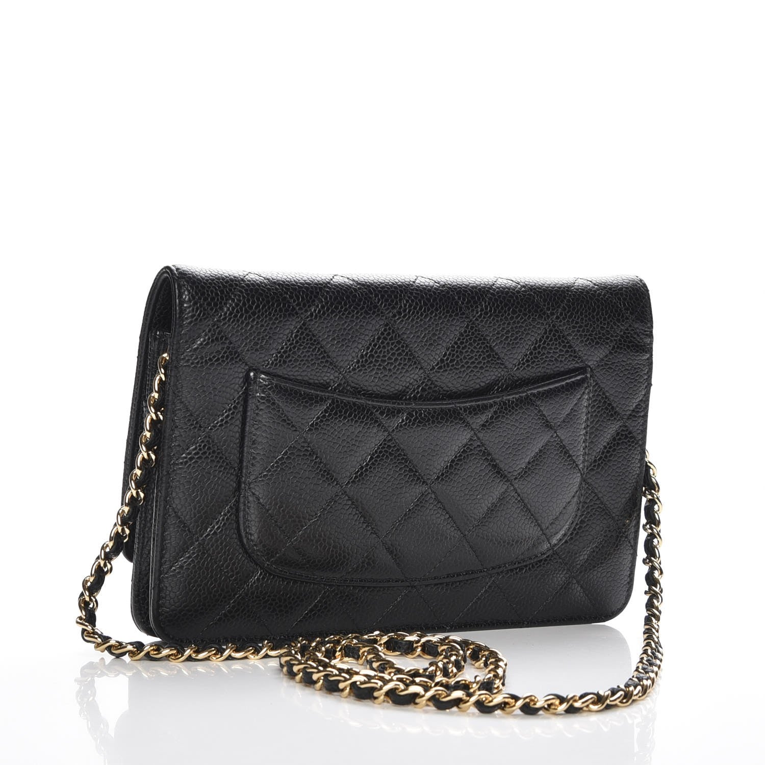 Chanel Caviar Quilted Wallet On Chain WOC Black 3 of 9