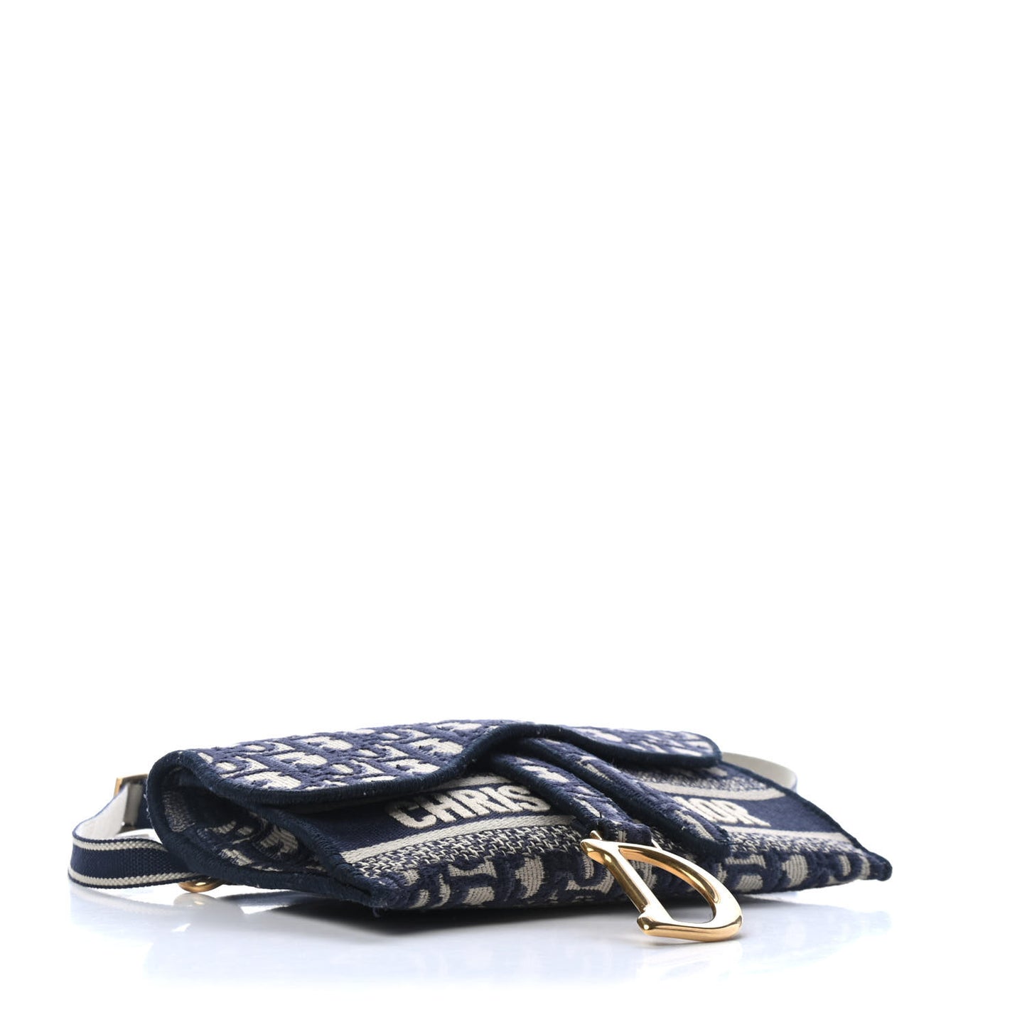 Oblique Slim Saddle Pouch Blue