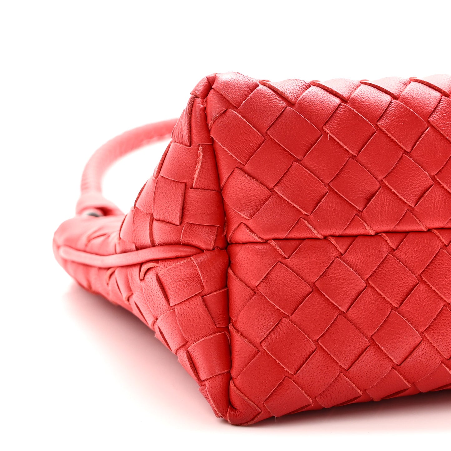 Nappa Intrecciato Mini Shoulder Bag Red