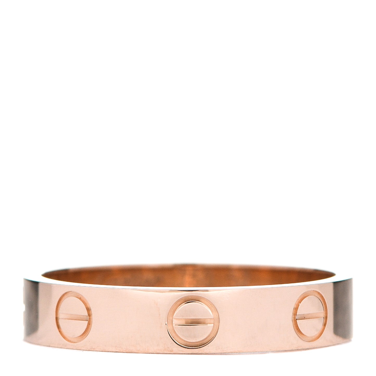 18K Pink Gold 3.5mm LOVE Wedding Band Ring 52 6