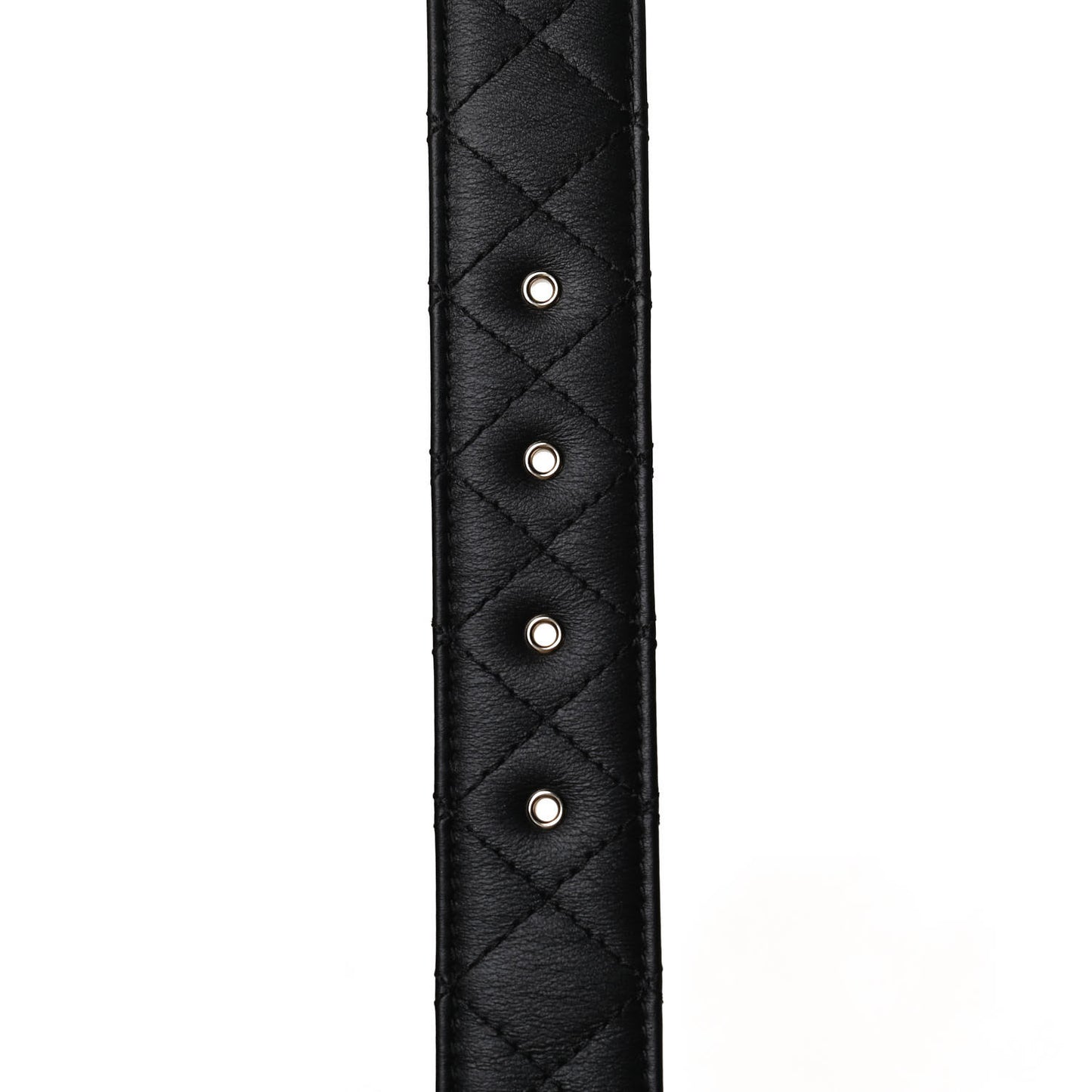 Calfskin Quilted CC Chain Belt 95 38 Black