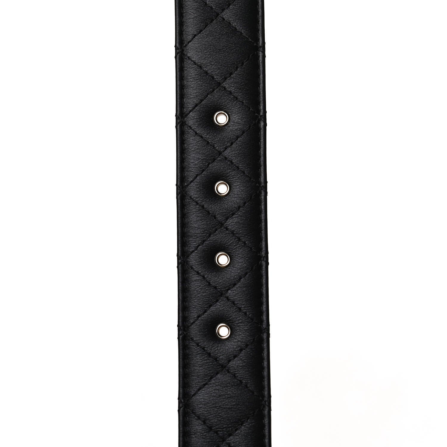 Chanel Calfskin Quilted CC Chain Belt 95 38 Black 6 of 9