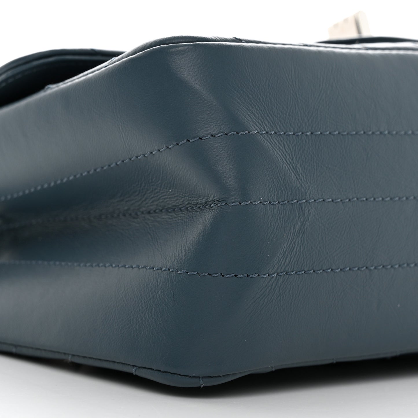 Aged Calfskin Chevron Quilted 2.55 Reissue Mini Flap Blue