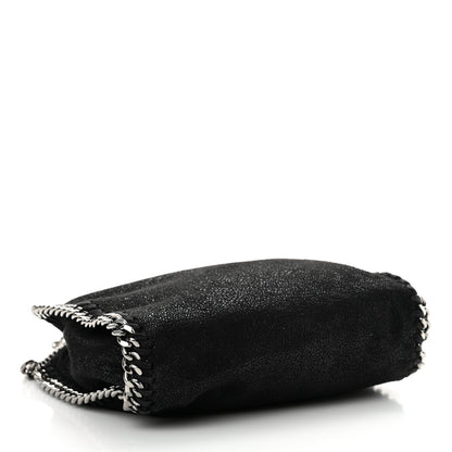 Stella McCartney Shaggy Deer Mini Falabella Fold Over Tote Black 4 of 10