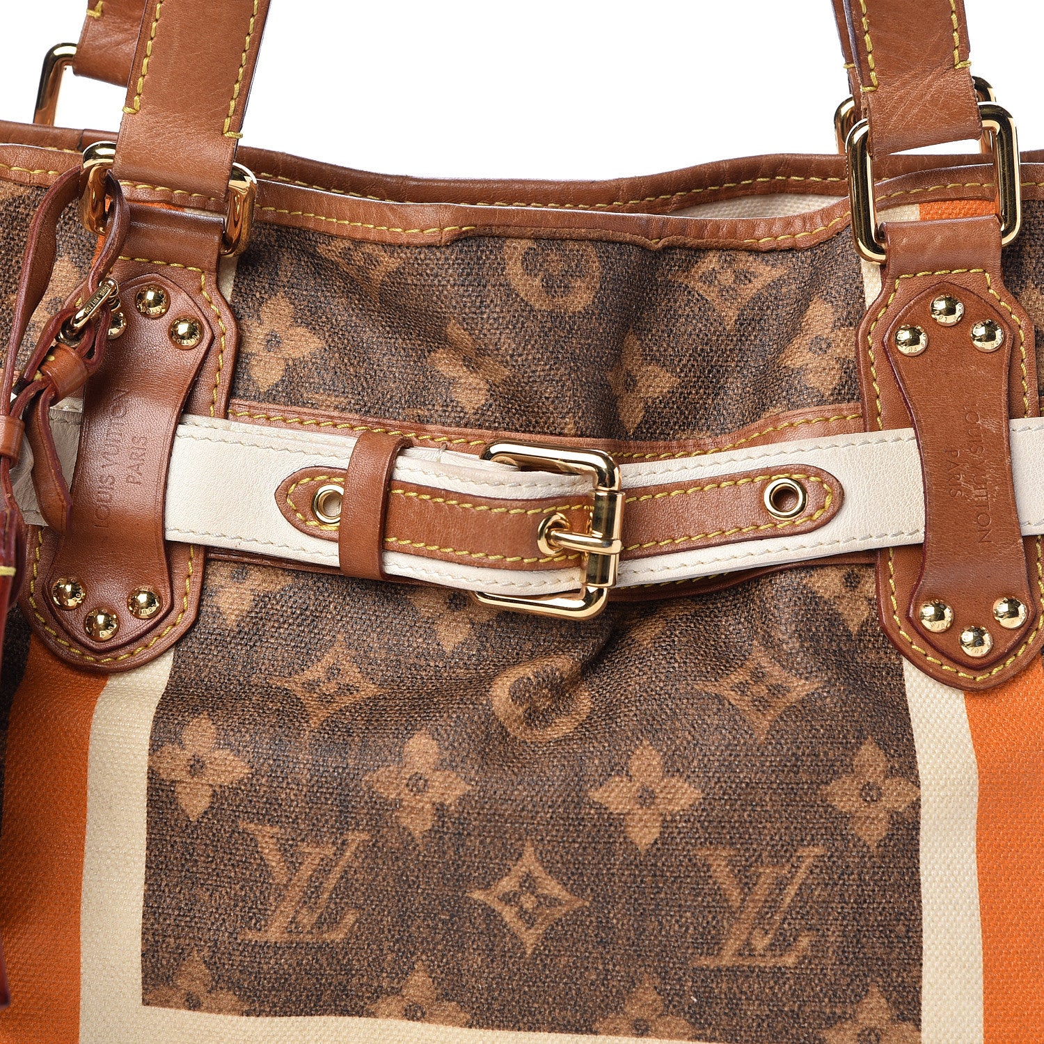 Louis Vuitton Monogram Rayures Tisse Sac PM 10 of 12