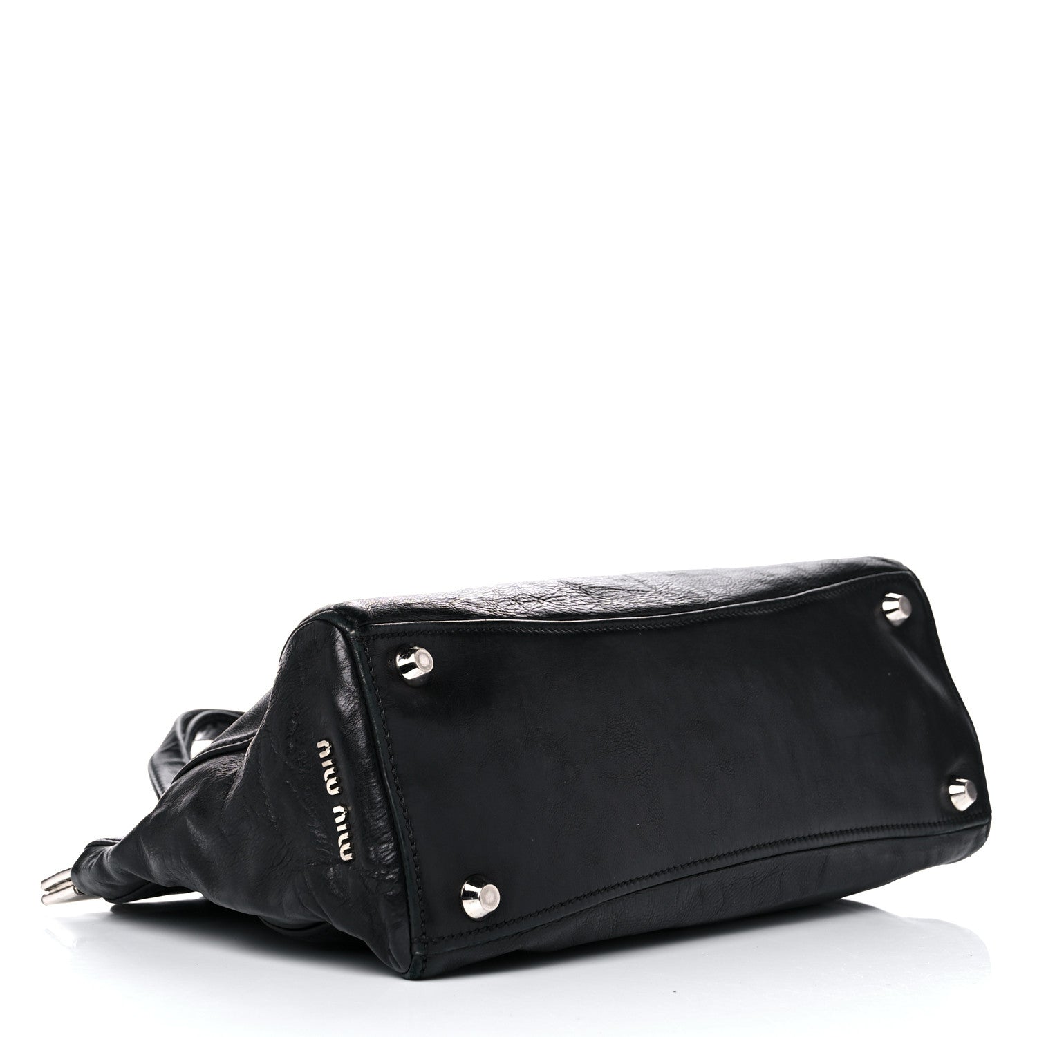 Miu Miu Vitello Lux Satchel Black 4 of 21