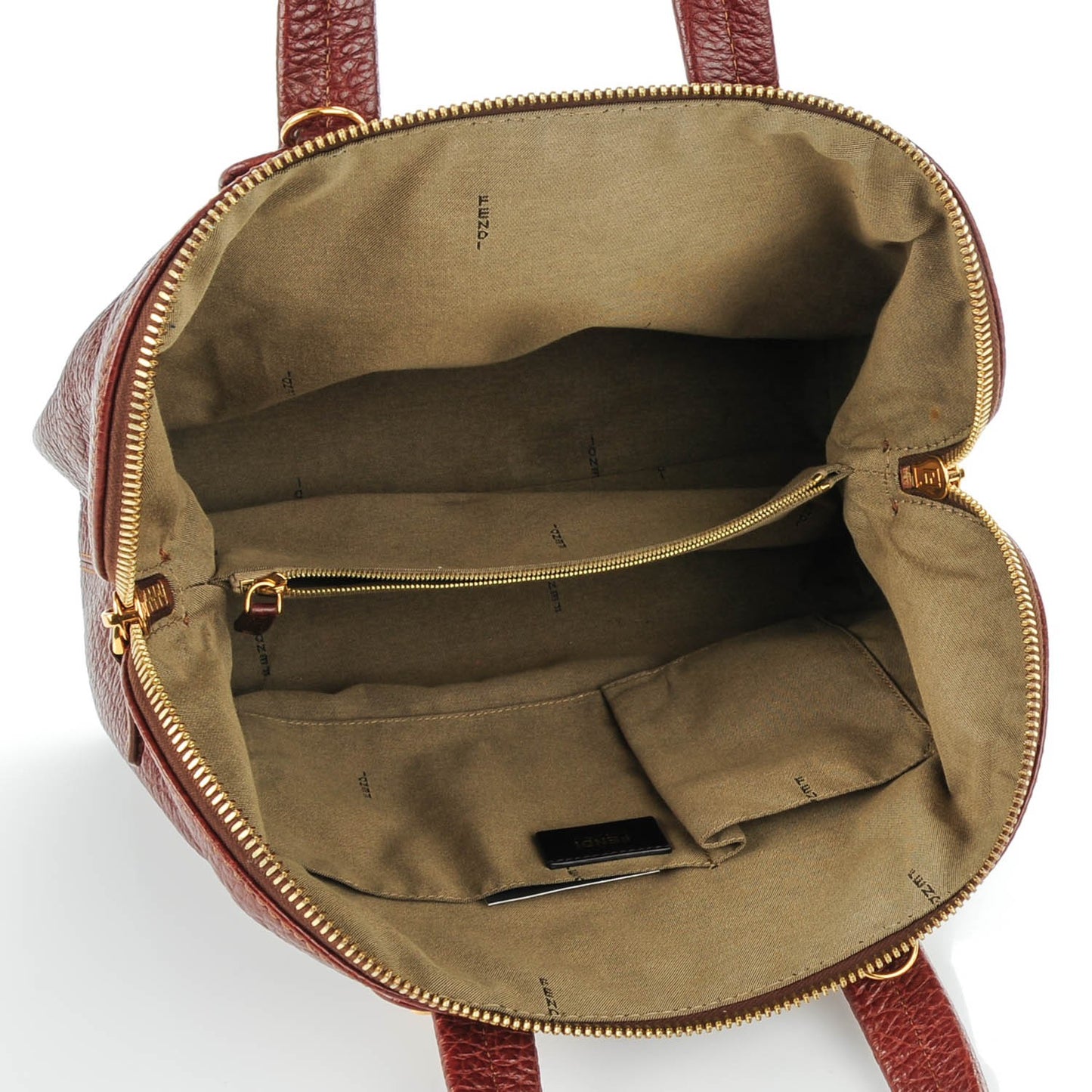 Pebbled Calfskin Small Chameleon Tote Cognac