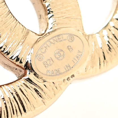 Chanel Crystal Pearl Bow-tiful CC Earrings Gold 4 of 4