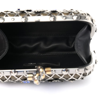 Bottega Veneta Karung Metal Embellished Knot Clutch Antique Brass 5 of 7