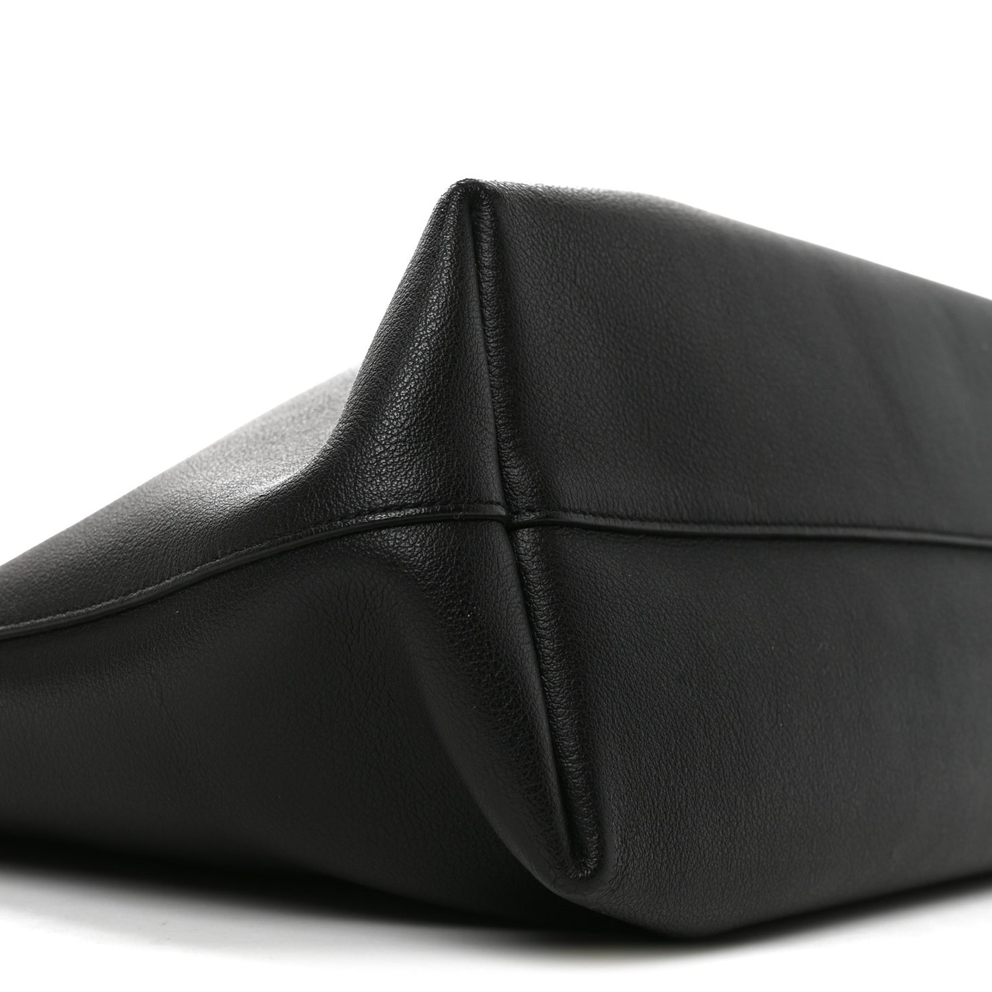 Calfskin Large Shopping Tote Black