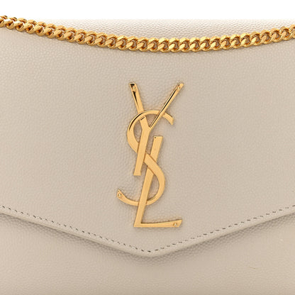 Saint Laurent Grain De Poudre Monogram Uptown Chain Wallet Crema Soft 8 of 10