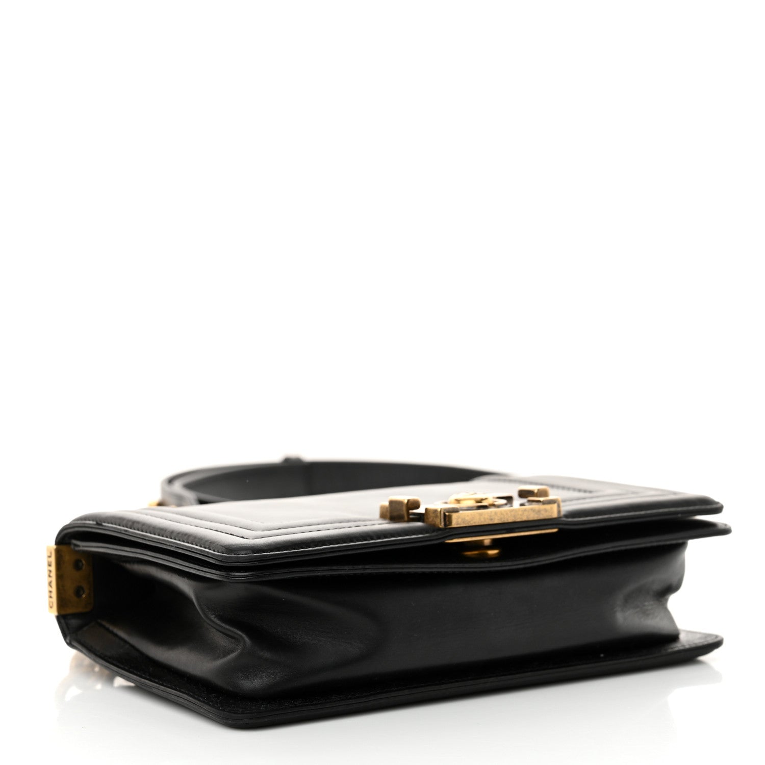 Chanel Glazed Calfskin Small Boy Flap Black 4 of 16