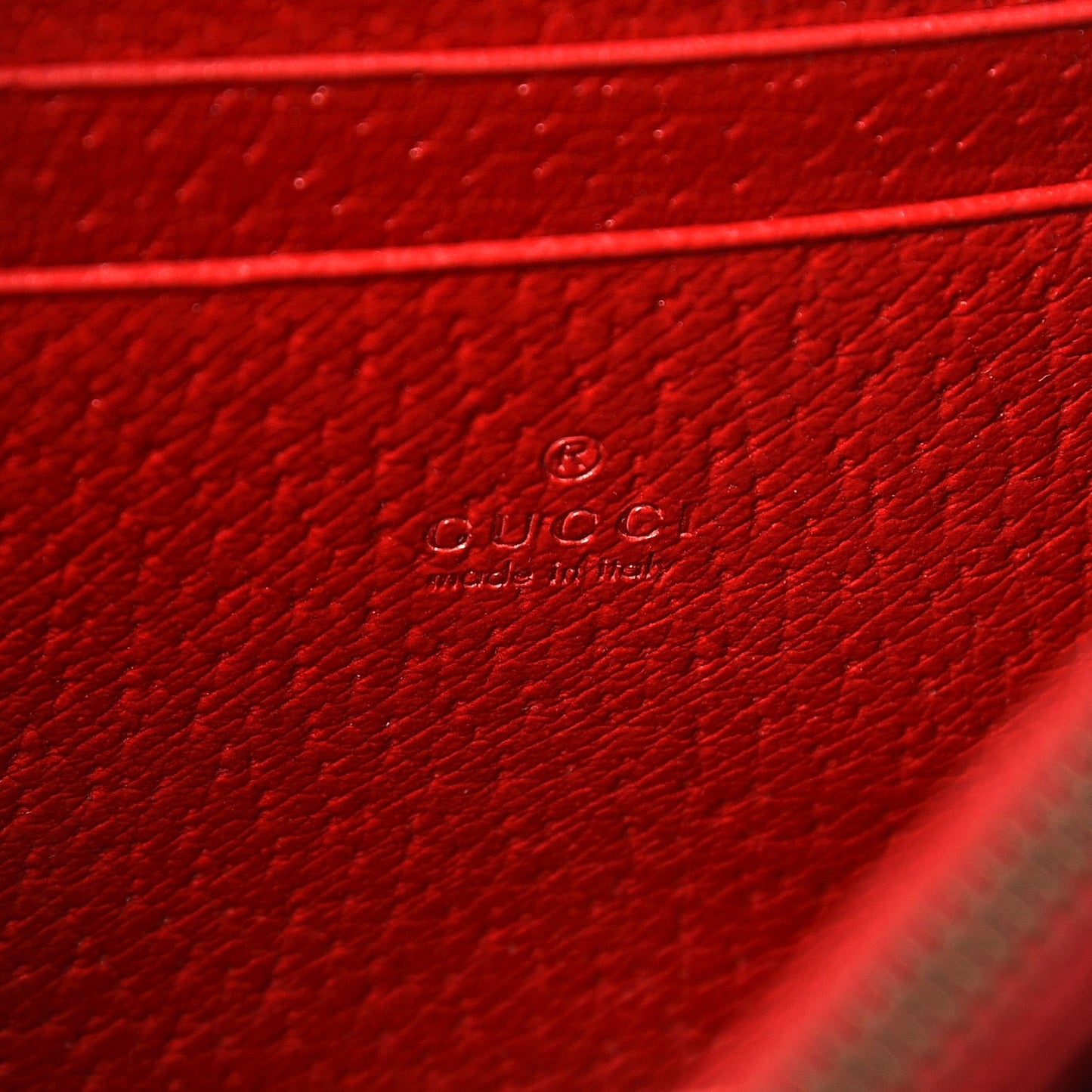 Calfskin Web Mini Dionysus Chain Wallet Hibiscus Red
