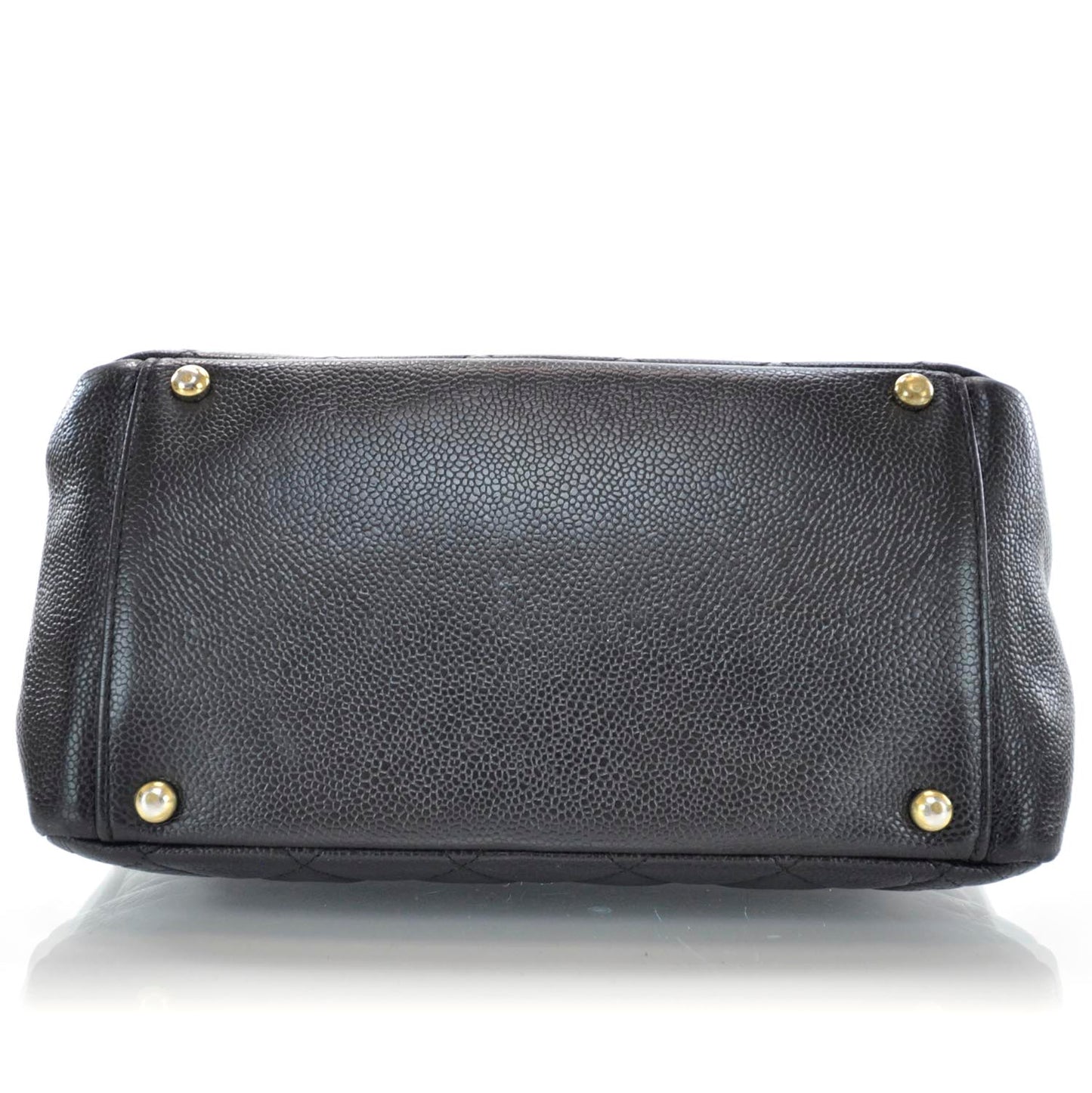 Caviar Quilted Petit Timeless Tote PTT Black