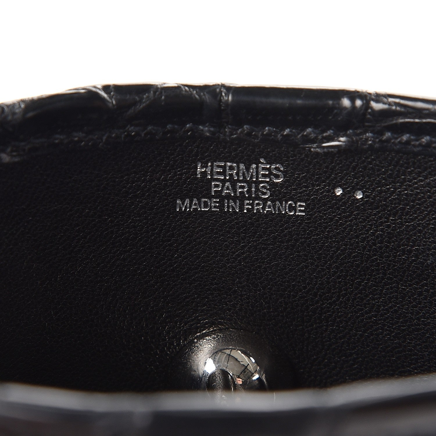 Hermes Matte Niloticus Crocodile Vespa TPM Black 7 of 7