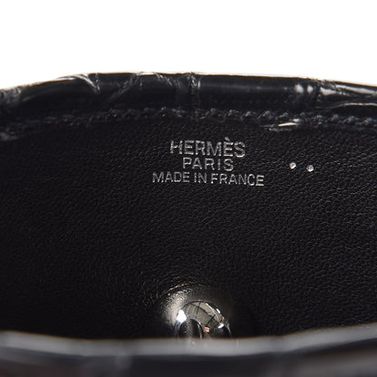 Hermes Matte Niloticus Crocodile Vespa TPM Black 7 of 7